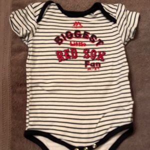 Red Sox striped 24m onesie
